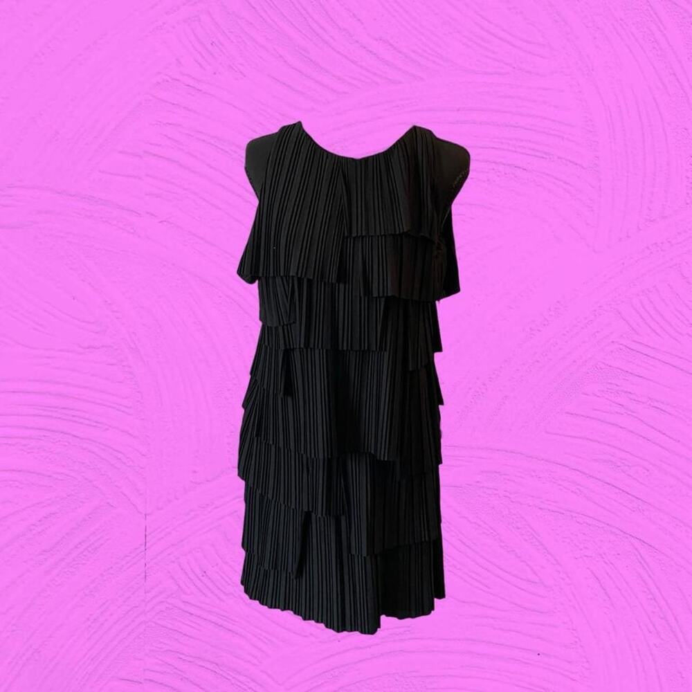 Banana republic black pleated mini